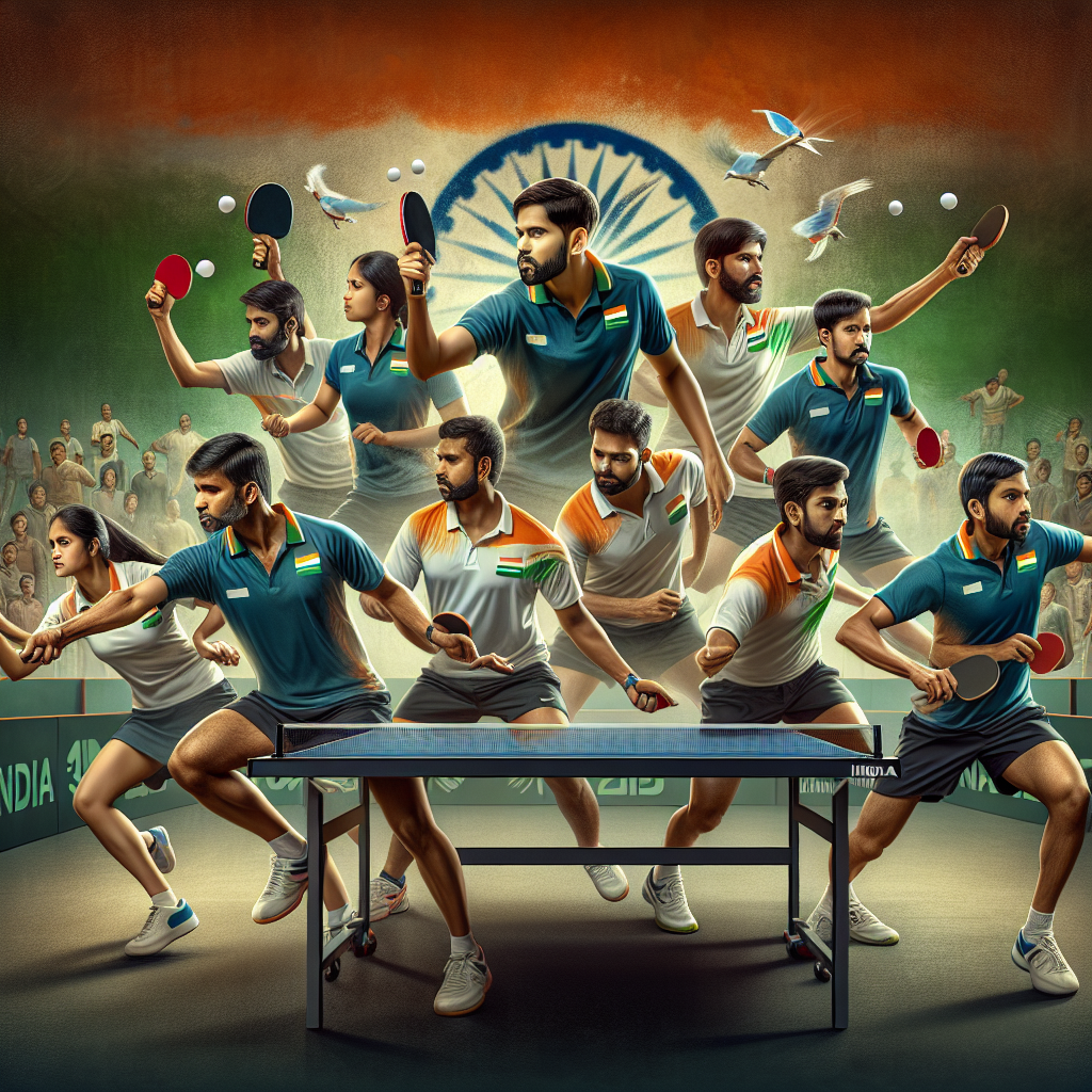 Indian Table Tennis Team Prepares for Paris Olympics in Germany