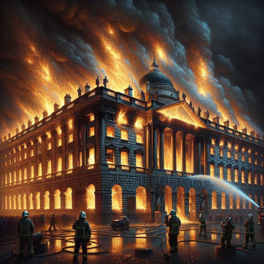 Historic Blaze at Somerset House