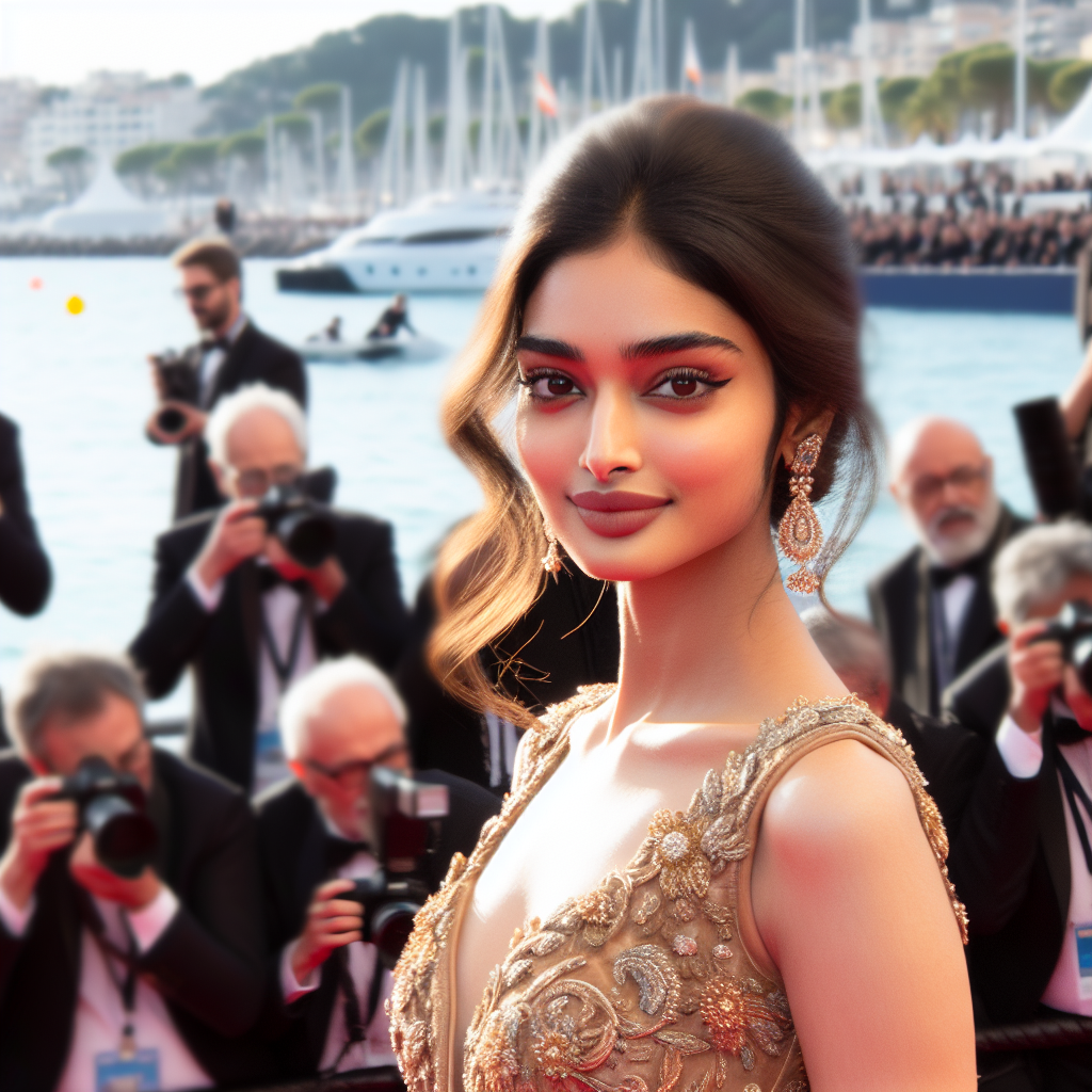Manya Pathak Dazzles at Cannes, Promotes Elixir Beauty