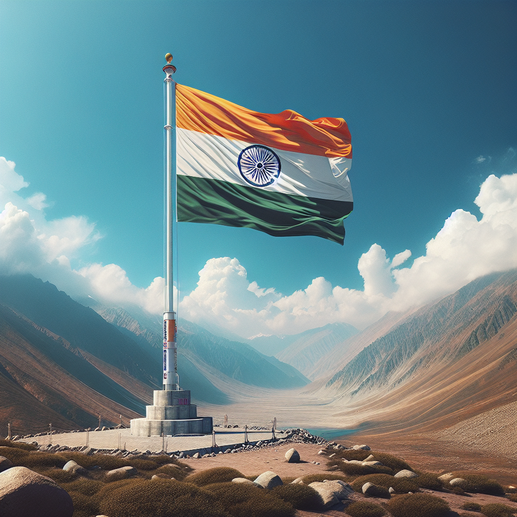 108-Foot Flagpole Unveiled at Kaman Post Near LoC, Symbol of National Pride