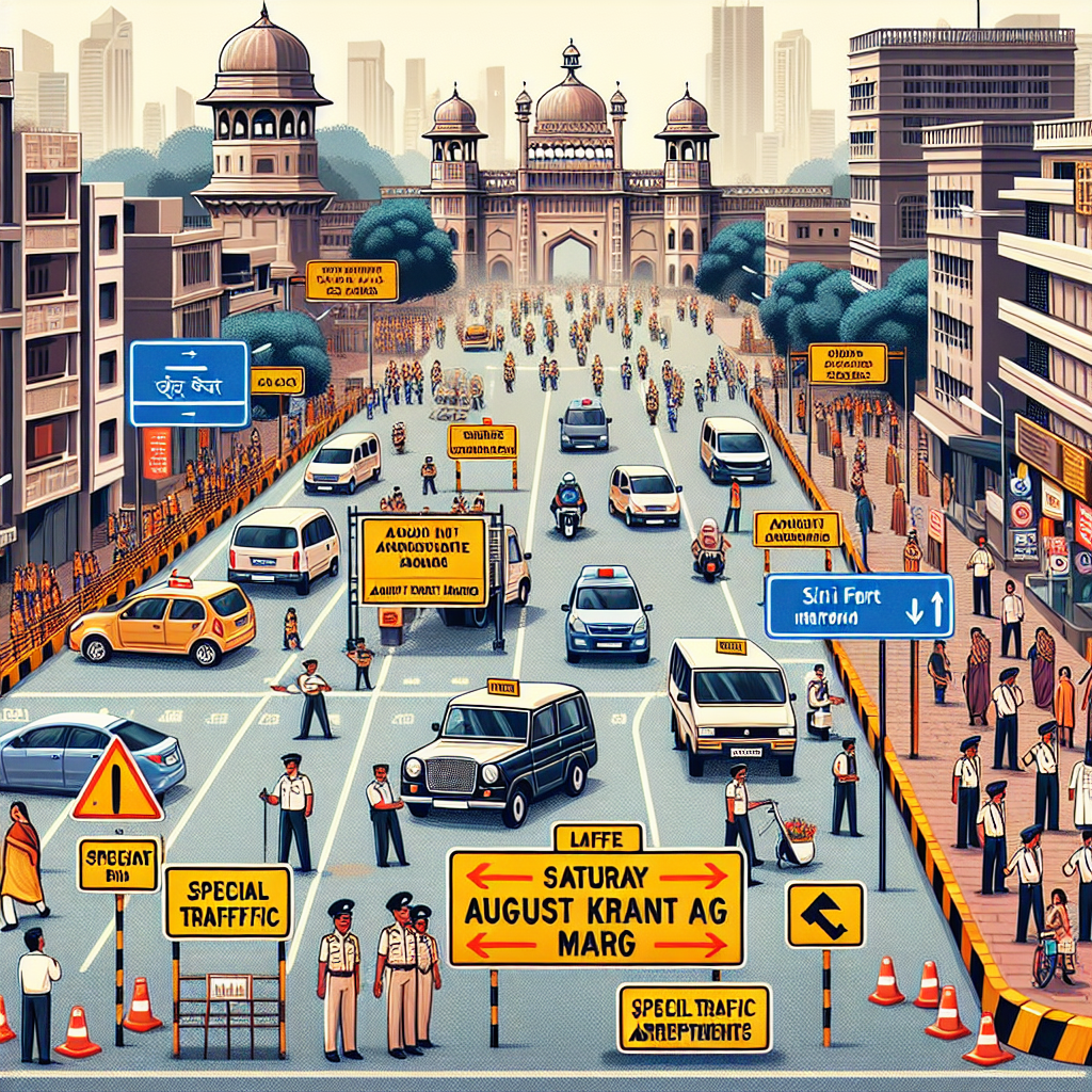 Special Traffic Arrangements Announced for August Kranti Marg and Siri Fort Road