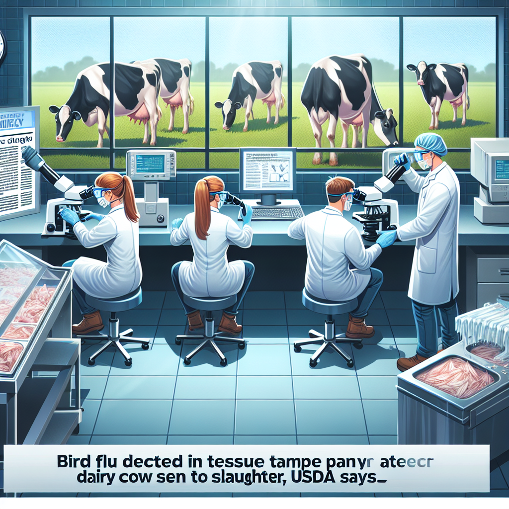 Bird Flu Outbreak in Dairy Cattle: USDA's Strides in Meat Safety