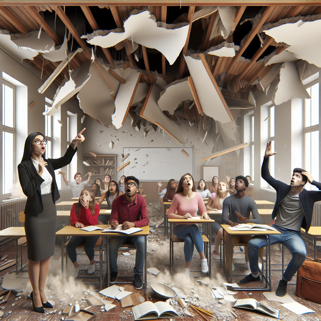 Ceiling Collapse in Chhattisgarh School Injures Four Students