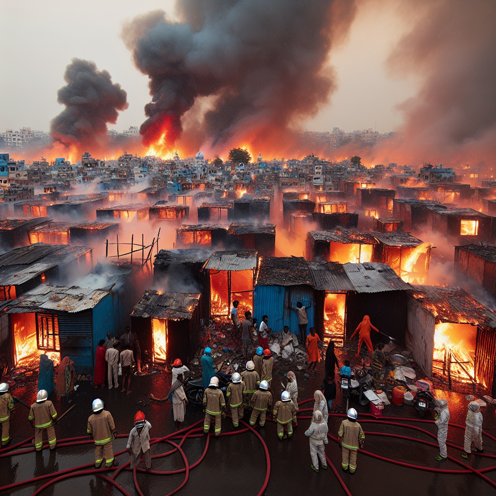 Blaze in Chilla Khadar: 12 Huts Destroyed, No Casualties
