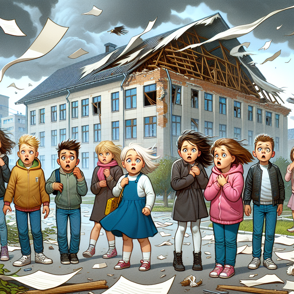 Gust of Fury: Wind Rips Roof Off Russian School, Injures 12 Kids