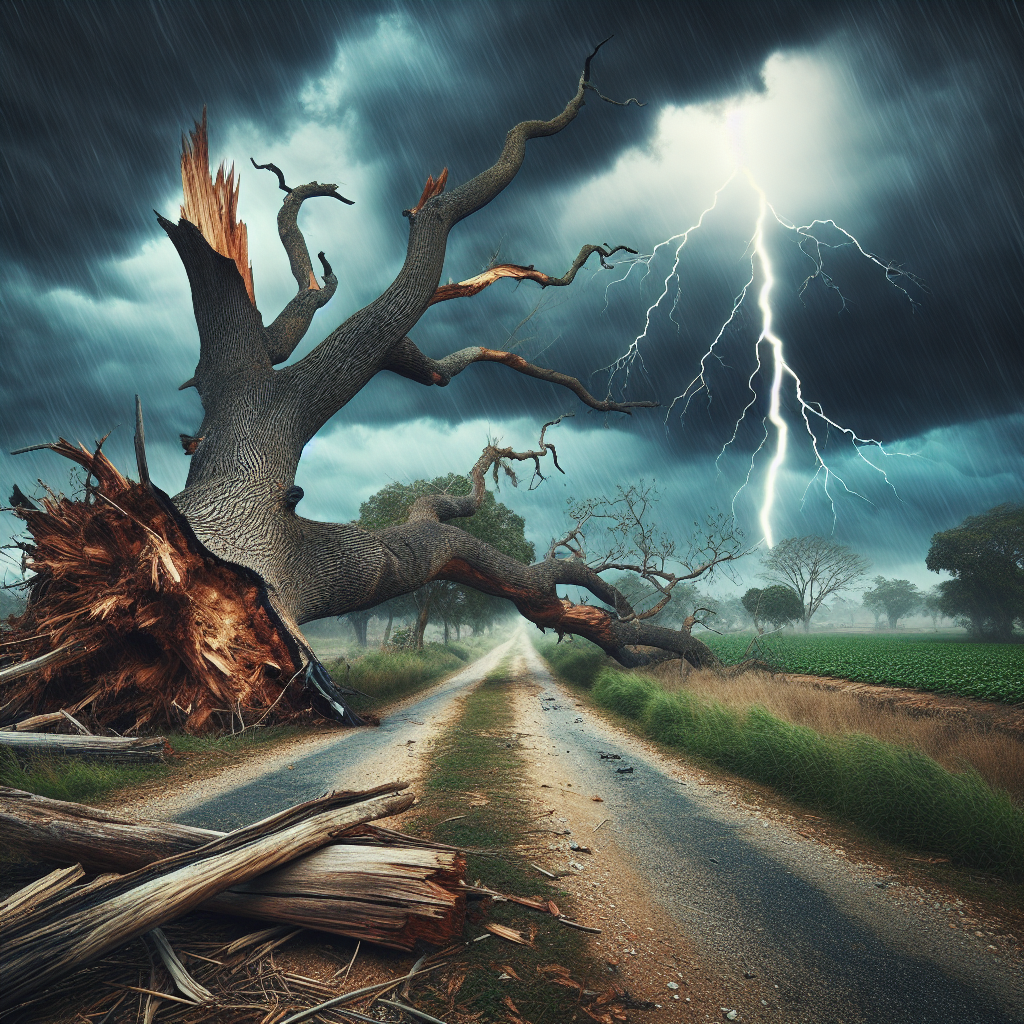 Tragic Lightning Strikes and Tree Collapse in Latur