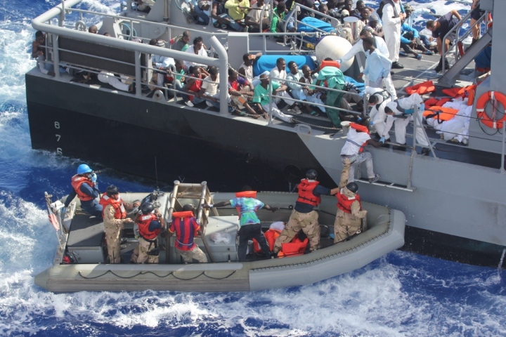 Rubber boat sinks in Mediterranean sea; 3 killed, many missing