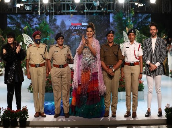 Hyderabad's billionaire philanthropist Sudha Reddy orchestrates a unique pairing of frontline workers and the fashion industry at Bangalore Times Fashion Week Grand Finale