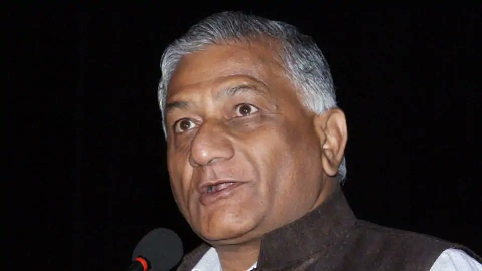 V K Singh hits out at Digvijaya Singh for terming Pulwama attack an 'accident'