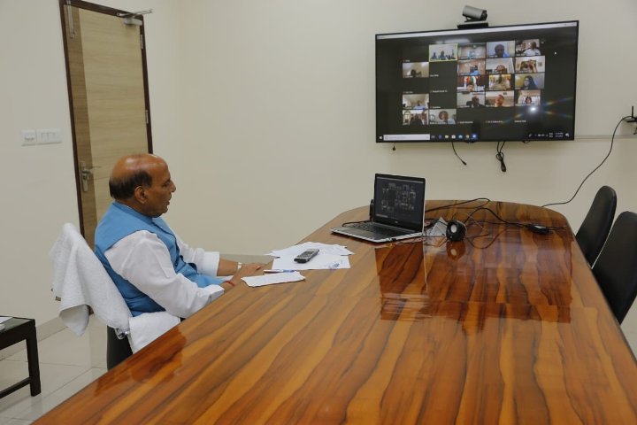 Rajnath Singh directs organisations to redouble efforts to fight COVID-19