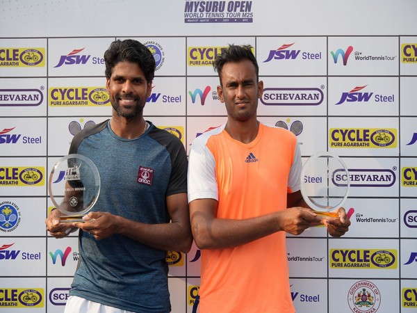 ITF Mysuru Open 2023: Mukund Sasikumar-Vishnu Vardhan pair bags doubles title
