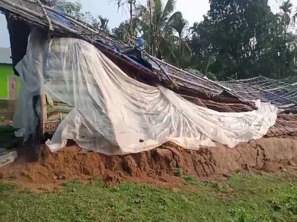 Assam: Rain, hailstorm batter parts of Kamrup district; uproot trees, damage houses