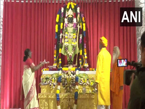 President Droupadi Murmu offers prayers at Ram Lalla temple in Ayodhya