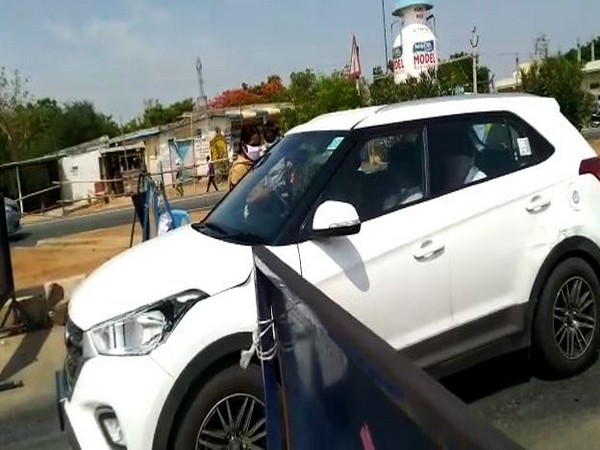 Vehicles from Telangana being stopped at Garikapadu checkpost