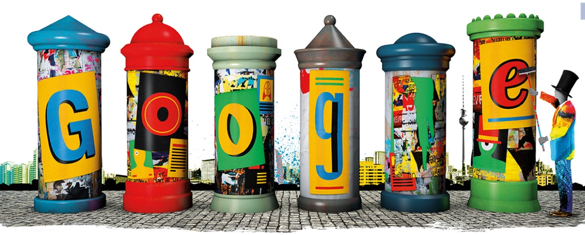 Google launches doodle on Litfaßsäule – the iconic advertising pillars