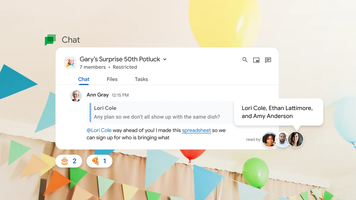 Messaging gets even easier with new Google Chat features