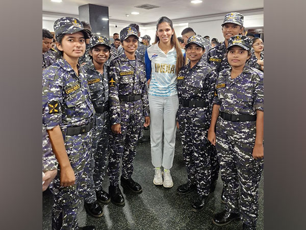 India's First Female Olympic Hurdler Jyothi Yarraji Honored by Eastern Naval Command