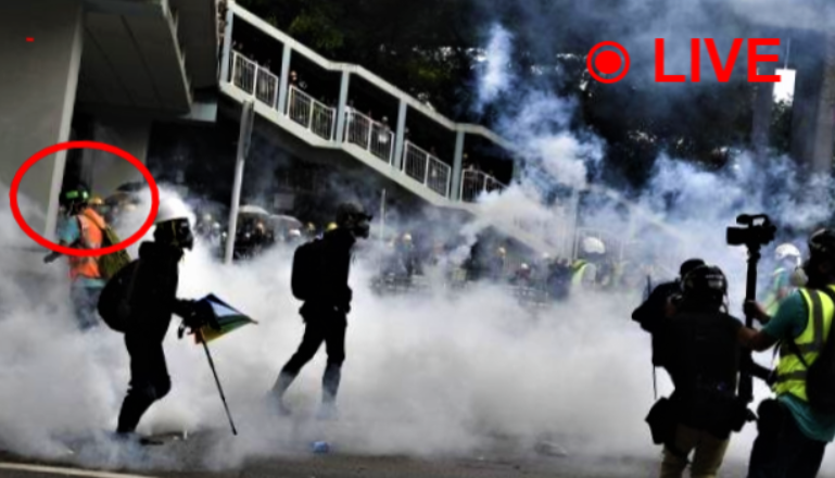 Hong Kong protester shot in chest as demonstrations intensify