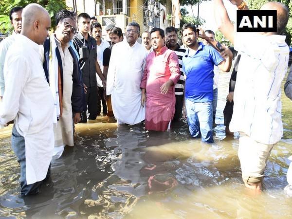 Ravi Shankar Prasad visits flood-affected areas in Patna
