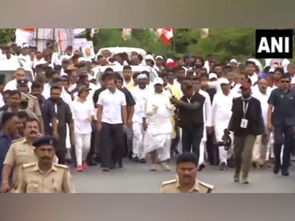 Karnataka: Rahul Gandhi resumes Bharat Jodo Yatra from Tondavadi Gate on its 24th day
