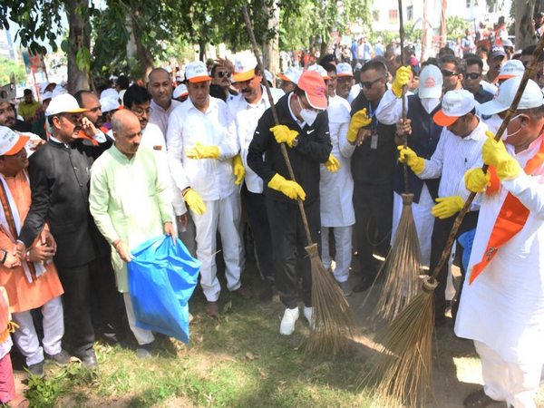 Uttarakhand CM Dhami participates in Swachhta Hi Sewa campaign