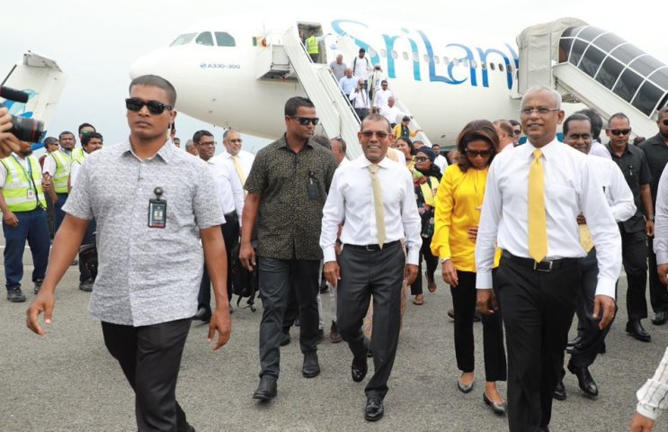 Maldives ex-President Nasheed returns home after two years in exile
