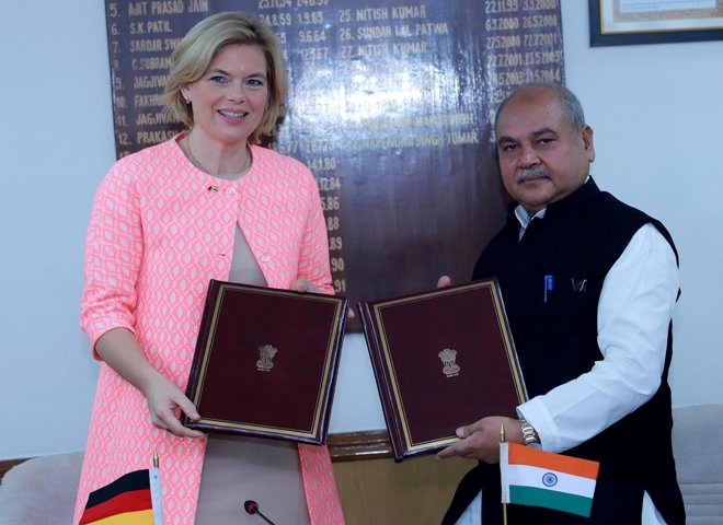 Agriculture priority for Germany-India for fulfillment of SDG 2, Ministers say