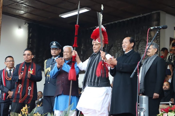 Home Minister Rajnath Singh inaugurates Hornbill Festival 2018 in Kohima 