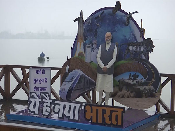 J-K: Life-size cut-out of PM Modi installed at banks of Dal Lake in Srinagar  