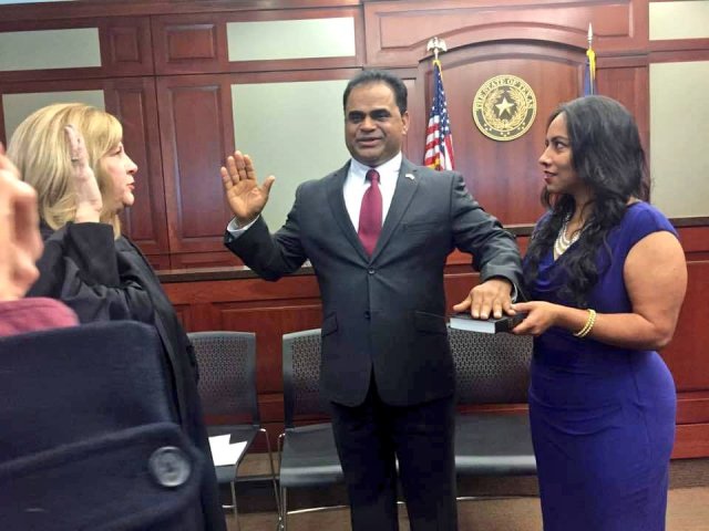 Indian-American K P George sworn in as Fort Bend County Judge