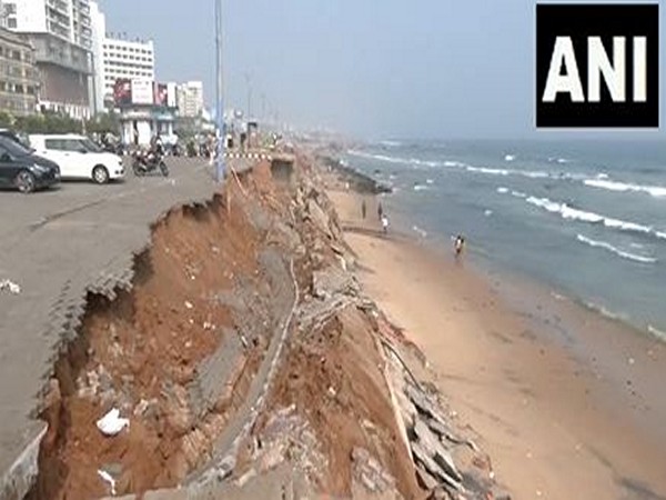 Sea Surge Erodes Visakhapatnam Coastline, Causes Land Collapse