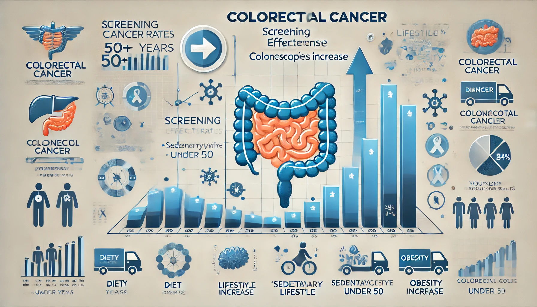 How Lifestyle and Screening Shape Colorectal Cancer Risks Across Generations