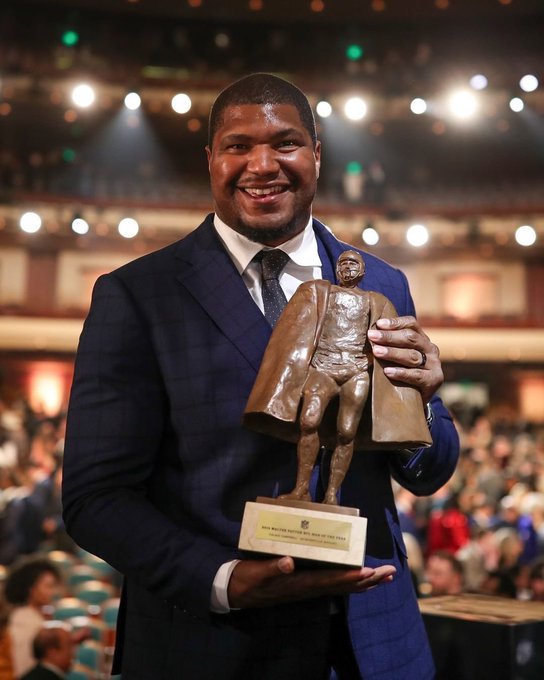 Nfl Campbell Wins Walter Payton Man Of The Year Jackson Is Most Valuable Player Sports Games