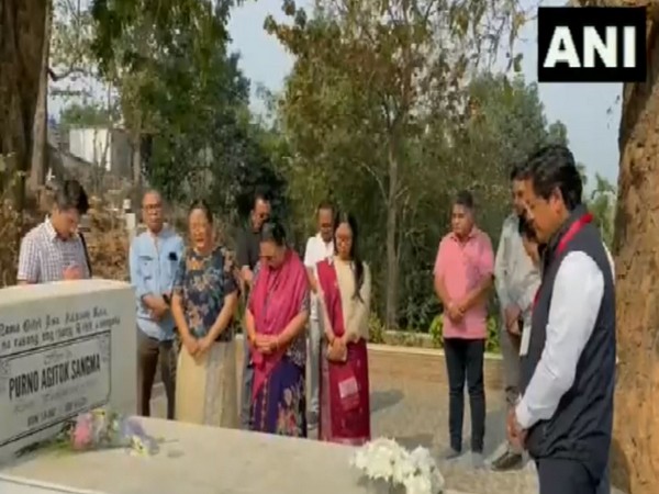 Meghalaya CM Conard Sangma, family visit grave of his father and former CM PA Sangma on counting day