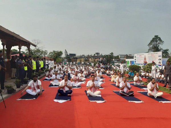Assam: Thousands participate in 'Yoga Utsav' in Sivasagar