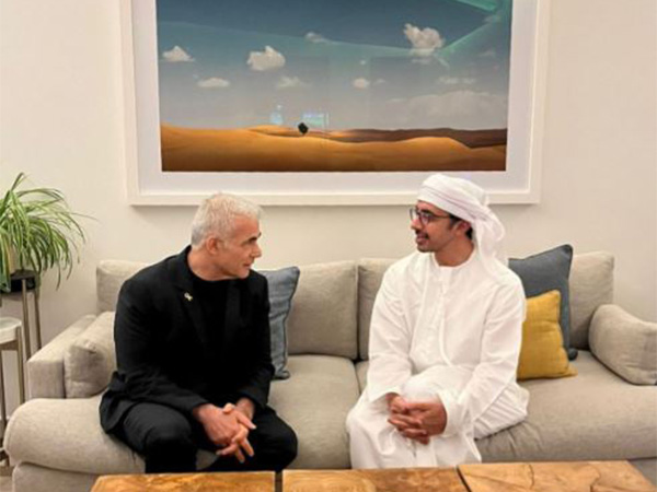 UAE Foreign Minister Abdullah bin Zayed meets Israeli leader of opposition Yair Lapid