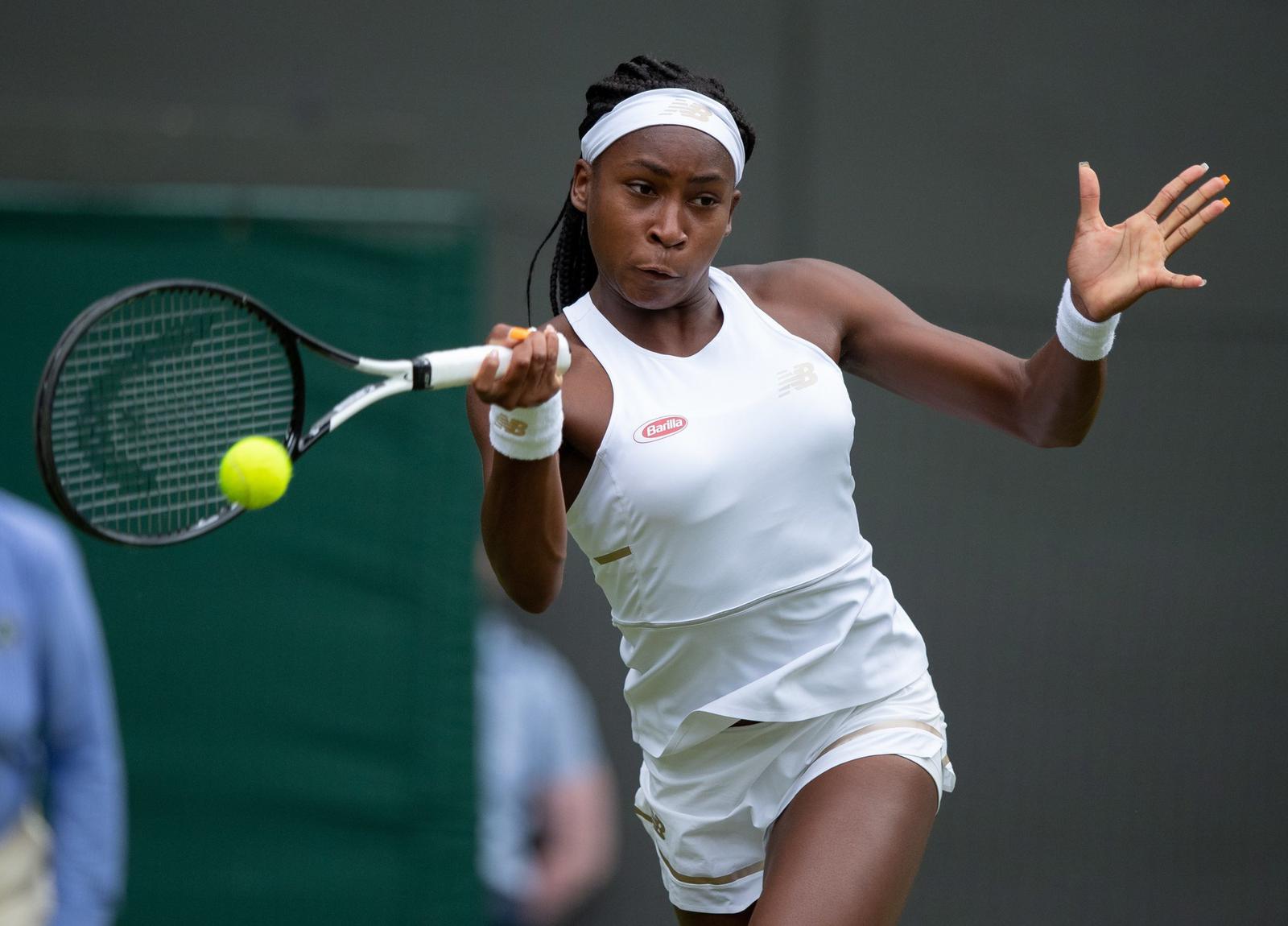 Scarlet fever: Teenage Gauff warms Wimbledon hearts of Chelsea Pensioners