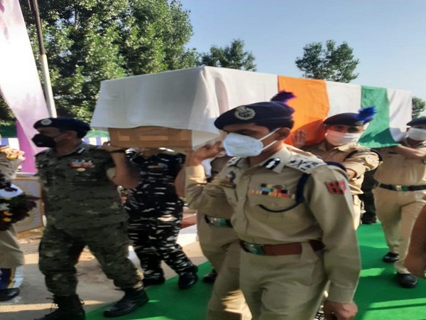 J-K: Floral tributes paid to CRPF jawan killed in Sopore terror attack
