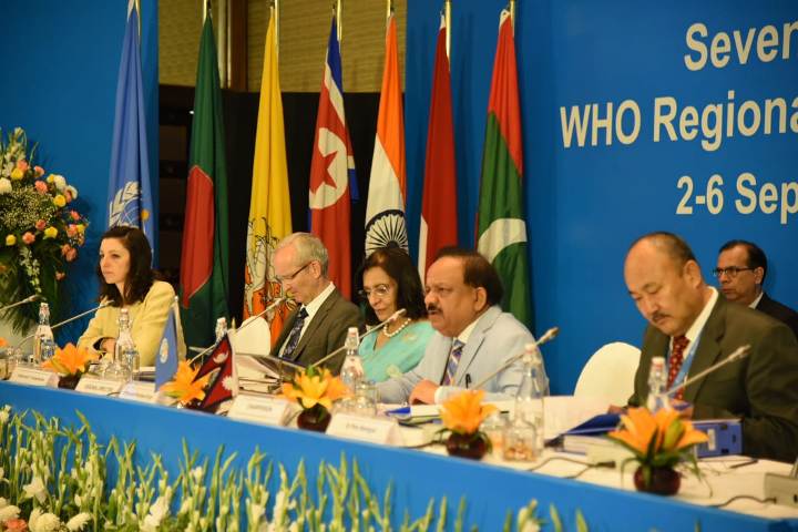 Dr. Harsh Vardhan chairs 72nd WHO Regional Committee for South-East Asia
