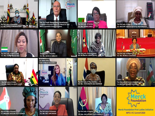 Merck Foundation and 13 African First Ladies meet to strengthen healthcare to control COVID 19