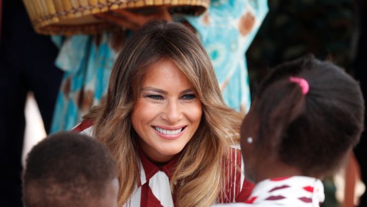 US First Lady Melania Trump visits former slavery trade fort in Ghana