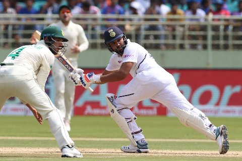 Rohit's unbeaten century takes India to 202 for no loss at tea