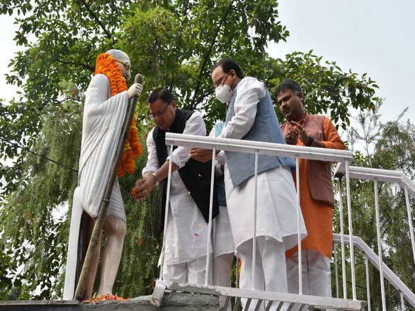 Uttarakhand CM pays tribute to Mahatma Gandhi on his birth anniversary