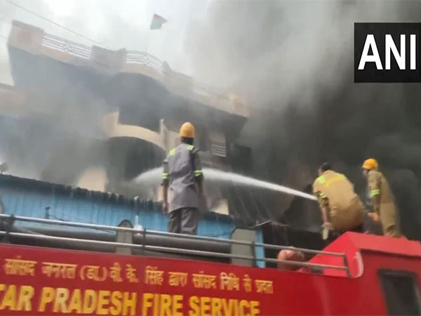 Blaze Erupts in Ghaziabad Factory, Firefighters on Scene