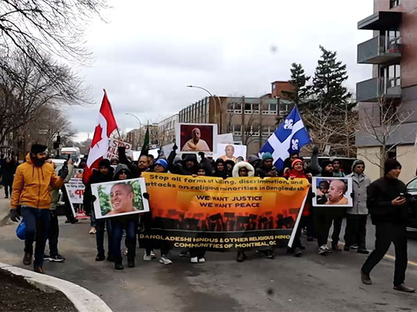 Canadian-Bangladeshi Hindus Protest in Solidarity with ISKCON Bangladesh