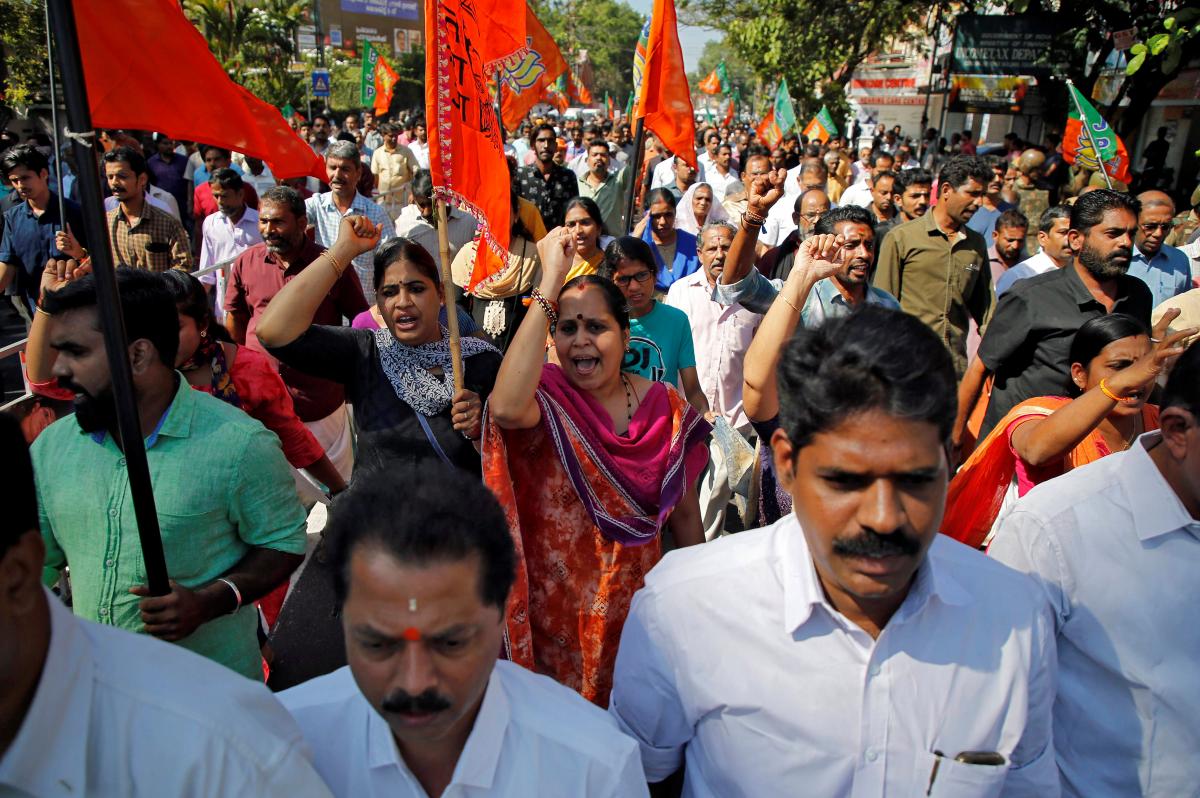 Vijayan hits out at BJP, RSS for inducing violence over Sabarimala dispute