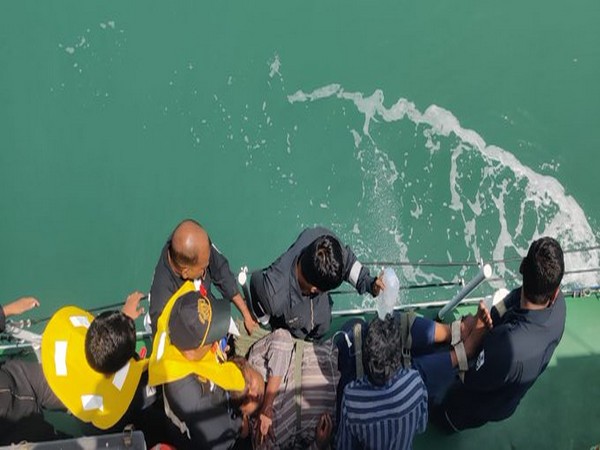 Indian Coast Guard responds to medical emergency on-board fishing boat 50 nautical miles off Gujarat coast