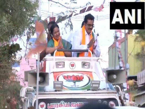 TN: BJP candidate from Virudhunagar campaigns in Tirumangalam, seeks alliance with people