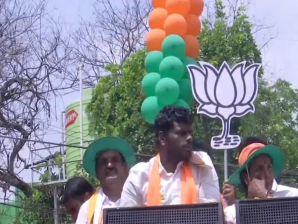 BJP candidate K Annamalai holds roadshow in Coimbatore