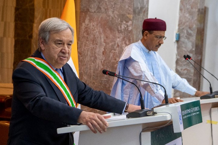 In Niger, Guterres calls for more resources to fight terror attacks in Africa’s Sahel